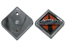  for International Truck Hood Emblem Medium With Mounting Base