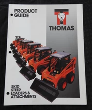 THOMAS T-83 T-103 T-133 T-173 T-203 T-243 SKID STEER LOADER TRACTOR BROCHURE NMT