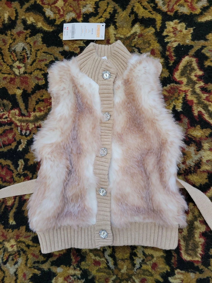 Girls faux cheap fur sweater