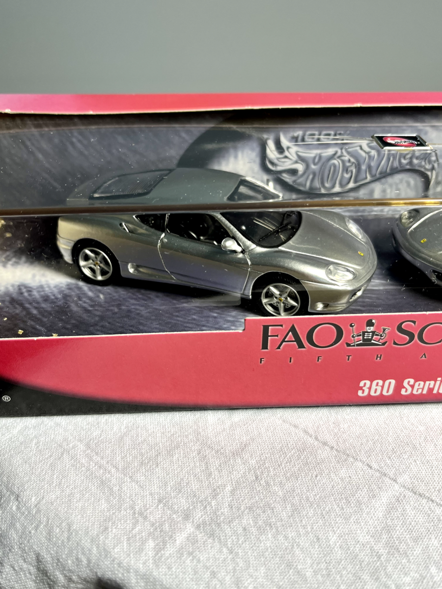 Hot Wheels 2001 FAO Schwartz Ferrari 360 Series Silver Modena