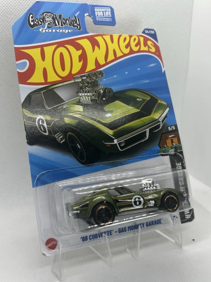 🚗💚 ’68 Corvette Gas Monkey Garage #6 🔥 Hot Wheels 2024 MINT 🏎️ - Image 4 of 4