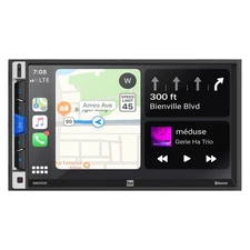 Dual RESTORED DMCPA70 7″ AV Media Receiver with Apple CarPlay and Android Aut...