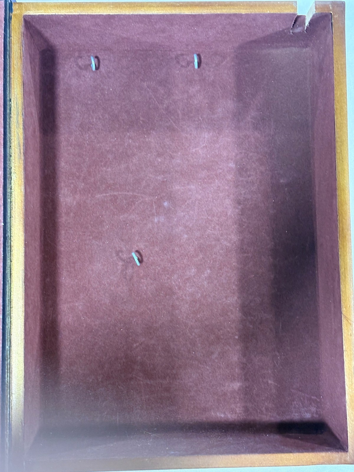 Vintage Style Decorative Faux Book Hidden Storage Box With Velvet Lining Keys