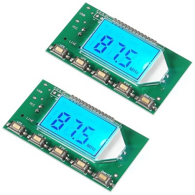 2pcs DC 3V-5V FM Transmitter Module Stereo FM Transmitter DSP PLL 87-108MHz S...