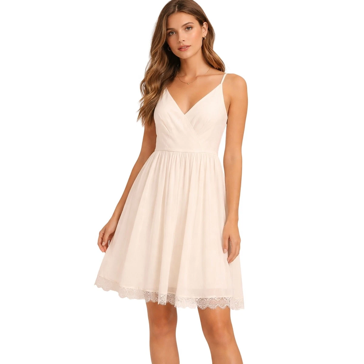 strapless open back dress White Nomad Lace Dress With Sculpted Peplum