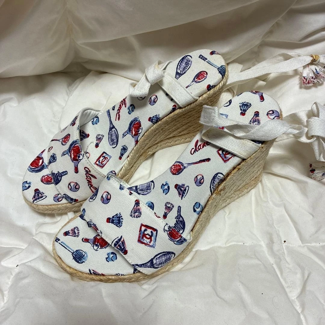CHANEL Lace Up Sandals for Women for sale | eBay