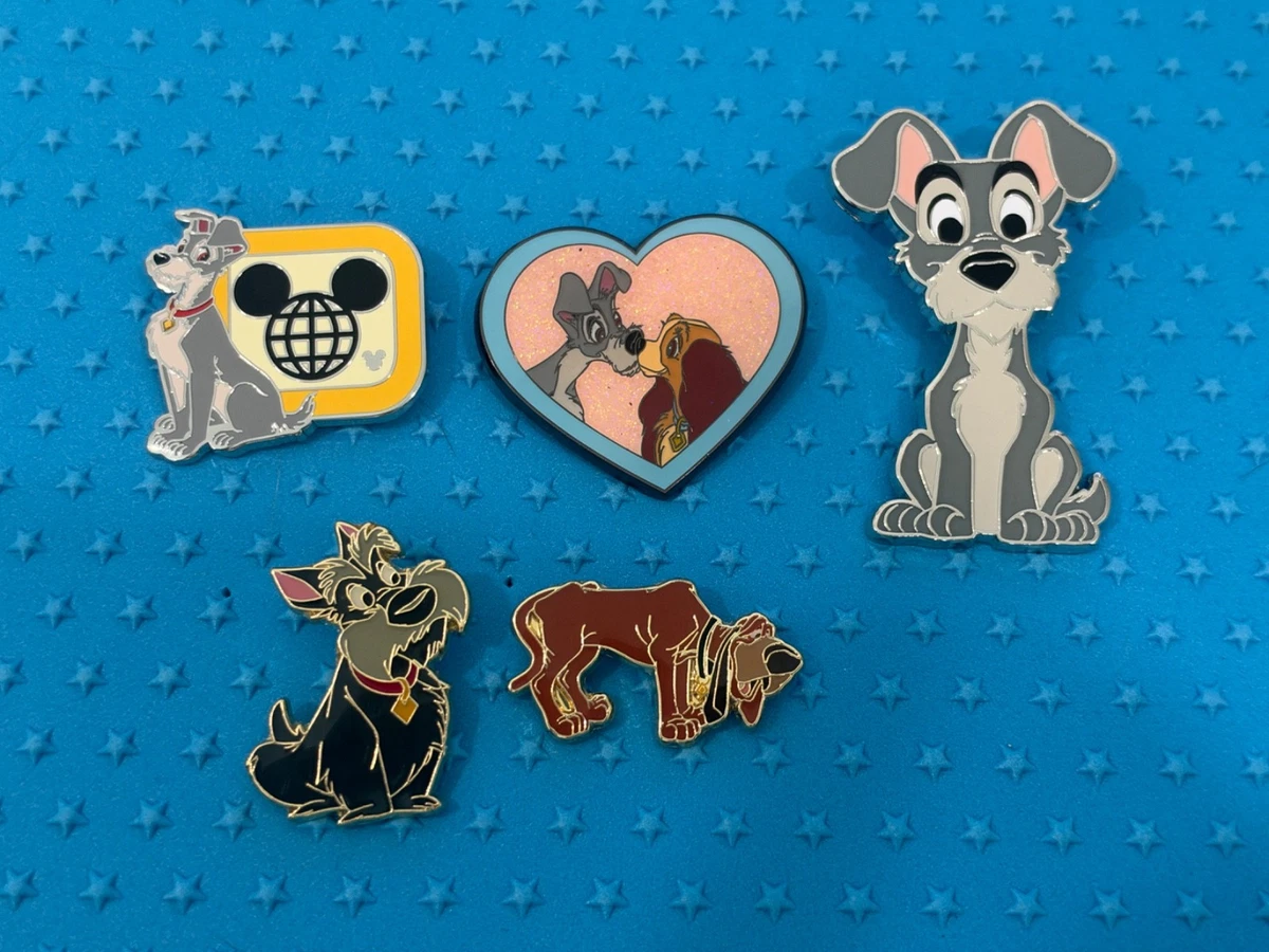 25+ Lady & the Tramp Contemporary Disney Pins, Patches & Buttons