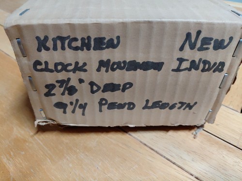 India Clock Movement No 100 8 Day Time 084015 Kithcen Clock - Picture 2 of 6
