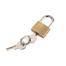20mm Brass Padlock Short Shackle Compact Travel Bag Security