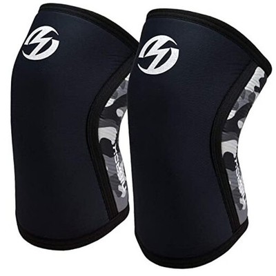 Knee Sleeves (1 Pair), 7mm Neoprene Compression Knee Braces, Great Large Black
