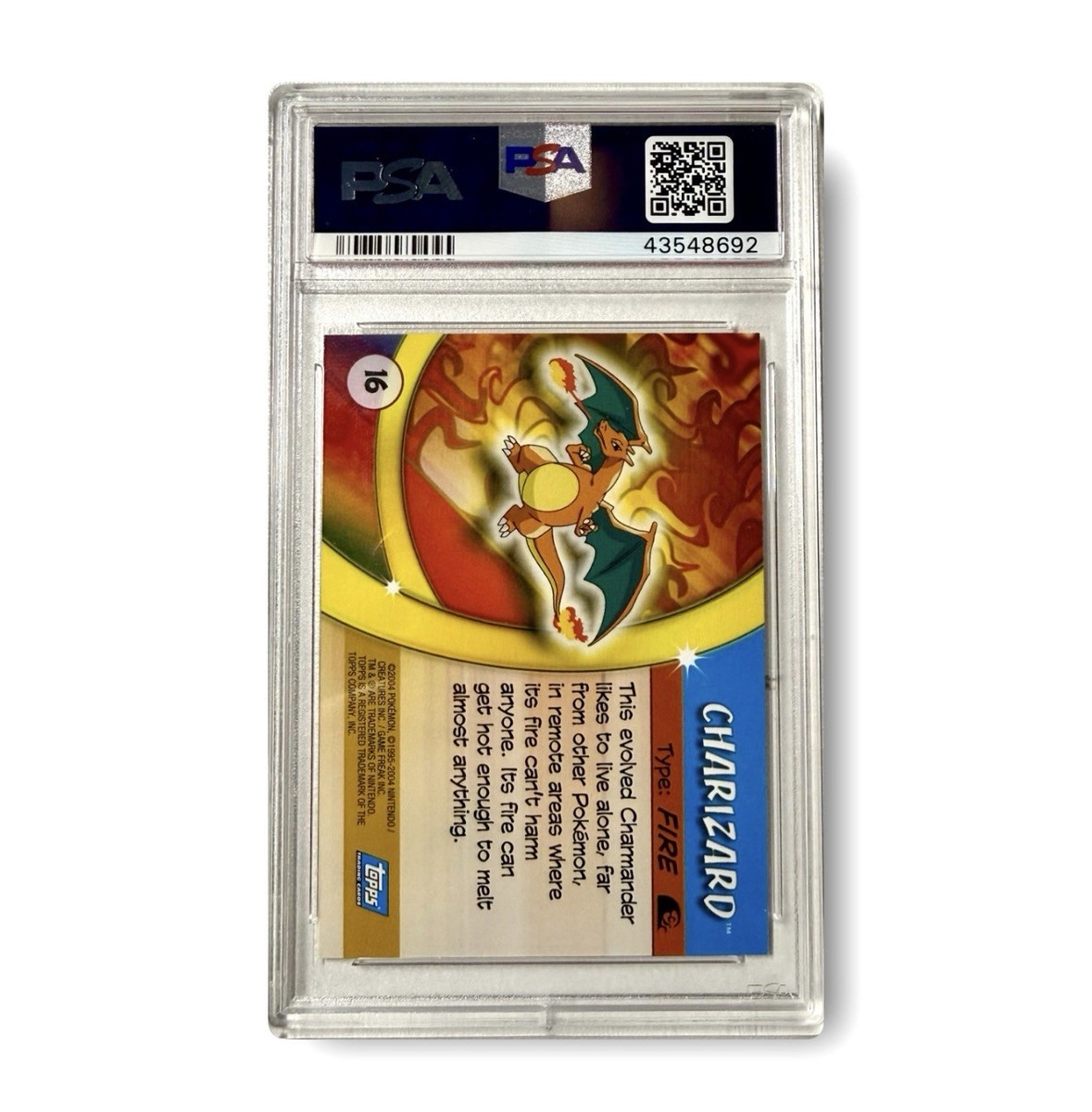 2004 TOPPS POKÉMON ADVANCED CHALLENGE #16 CHARIZARD PSA 10 GEM