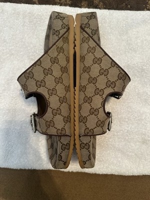 Gucci Mens GG Monogram Slide Sandal With Straps US size 10  display picture 1