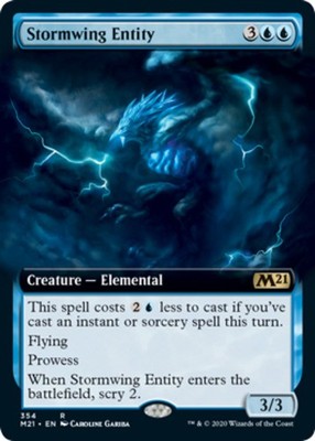 x1 Stormwing Entity - Extended Art R MTG Core Set 2021 M/NM, English