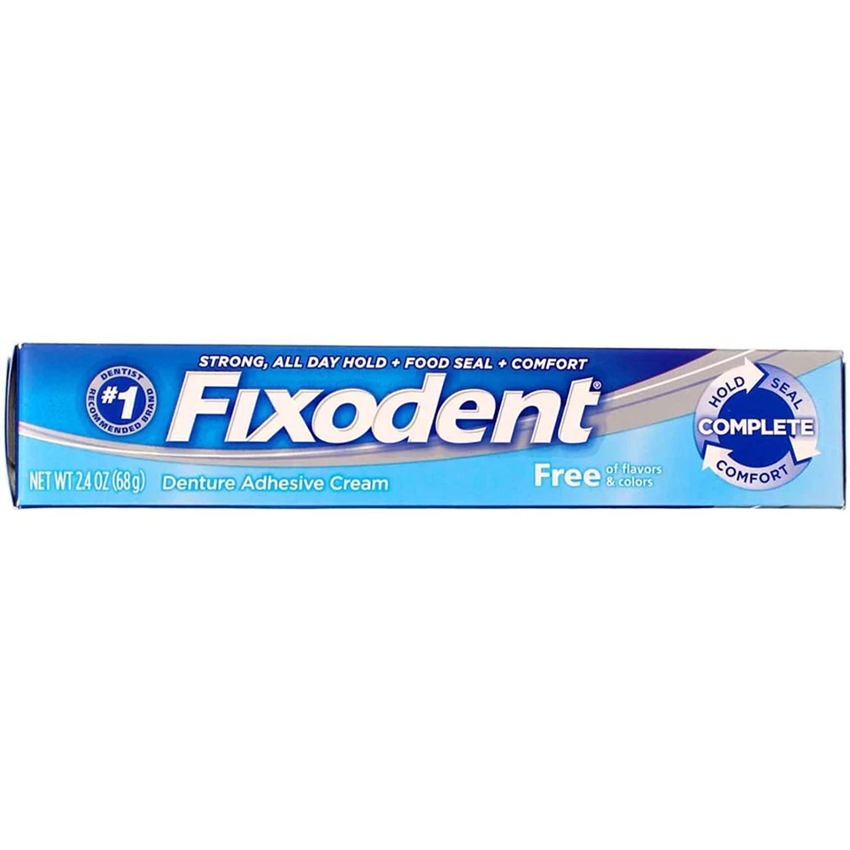 Fixodent Free 假牙胶膏 2.40 盎司 (5 件装) — 第 4/4 张图片