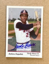 Sandy Alomar Sr. AUTOGRAPH  S/N 231/350  2016 Topps Archives Snapshots Auto