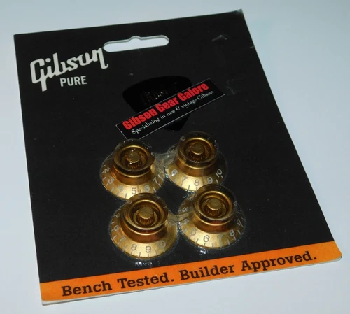 Gibson Les Paul Knob Set Gold Bell Guitar Parts SG V R9 Custom ES Project NOS B