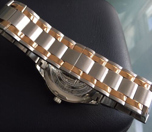 Mens Genuine Roamer Superior Swiss designer watch Sapphire Rose Gold date 508833 - Picture 8 of 12