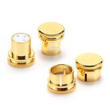1 pieza Chapado en Oro Audio RCA Jack Enchufe Cubierta Protectora XLR Macho Hembra Tapa Antipolvo