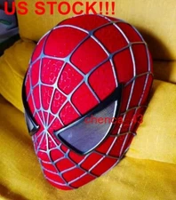 IN US!! Movie Tobey Maguire Cosplay Mask Spider-Man Full Face Headgear Xmas Gift