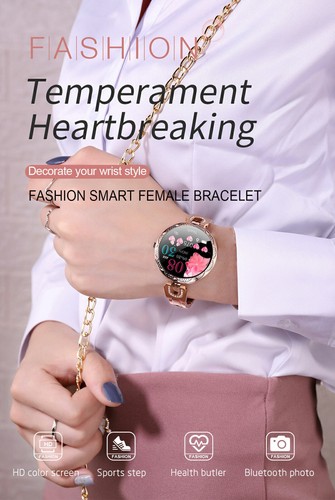 Women Smart Watch Heart Rate Blood Pressure Monitor Waterproof Female Bracelet - Picture 12 of 16