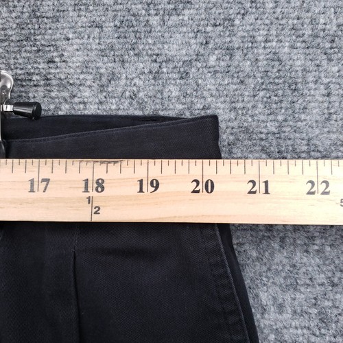 Bobby Jones Pants Mens 42 Black Chino Mid-Rise Straight Cuffed Pleated Casual - Picture 12 of 13