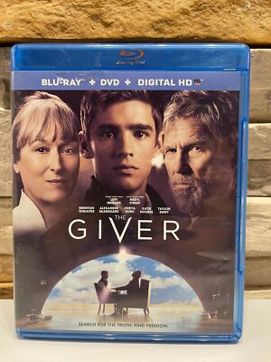 THE GIVER JEFF BRIDGES MERYL STREEP KATIE HOLMES USED BLU-RAY_DVD+DIGITAL HD