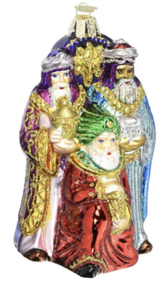 Old World Christmas Three Wise Men Blown Glass Christmas Ornament 24083 New NIB