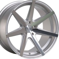 Rohana Rc7 19x8.5 19x9.5 Machine Silver Concave Wheels Set Of 4