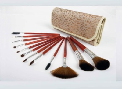 12er Set Make-up Pinsel Mischpinsel Puder Foundation Kosmetik Lidschatten 