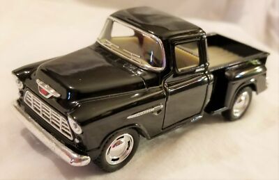 Kinsmart - 1:32 Scale Model 1955 Chevy Stepside Pickup Black (BBKT5330DBK)