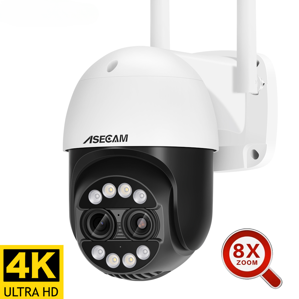 Dual Zoom WiFi Camera AI Human Tracking Audio Home Security Surveillance Camera