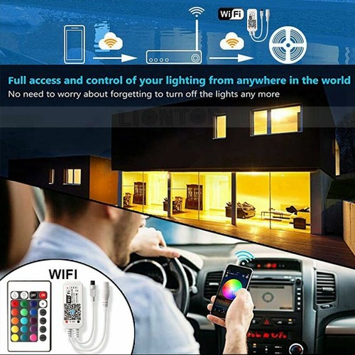 DC12V LED Strip Light 2835/5050 SMD RGB 150Leds Waterproof WIFI IR Controller - Picture 3 of 39