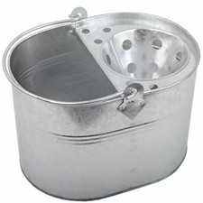 Metal Mop Bucket with Wringer Cleaning Bucket for Home Kitchen, Bathroom Office