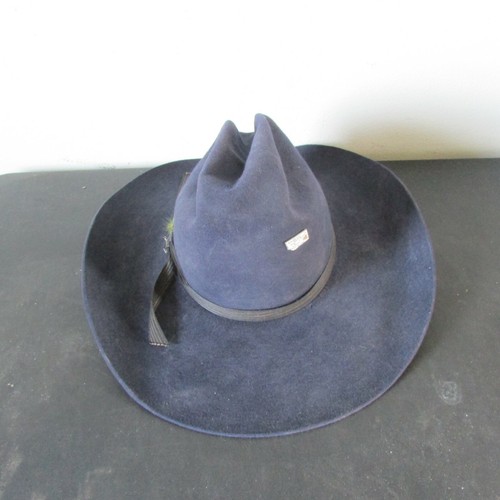 Vntg Stetson 4X Beaver Blue western 