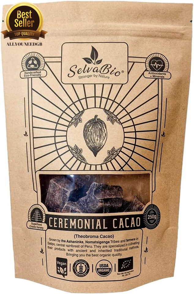 Pure Cacoa Rocks Organic Ceremonial Grade Cacao 100% Raw Pure from Peru 250g-1kg, Free ...