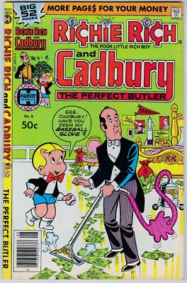 Richie Rich and Cadbury #08- Outstanding Harvey File Copy Giant Comic 1979  NMM