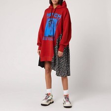 McQ Alexander McQueen Women's Hybrid Hoody Dress - Rust Size XXS oversized fit