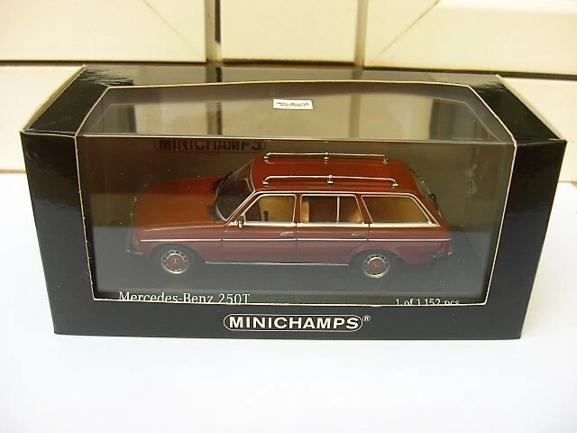 Mercedes 250T break 1980 brown Minichamps 430032217 MIB 1:43 280E 450sel RARE - Imagen 4 de 4