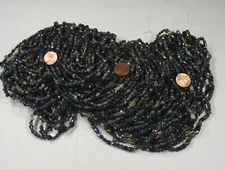 2 Pounds Black Color India Handmade Glass Spacer Beads Bulk Lot (QKP-6) ⭐