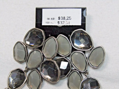 Freeform Cluster Crystal Earrings - Picture 5 of 6