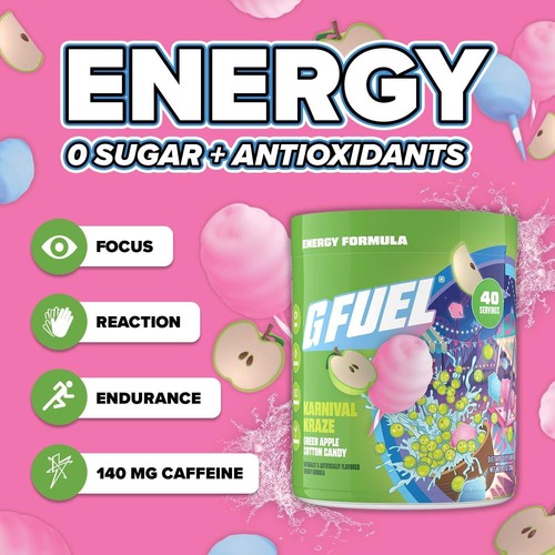 G Fuel Karnival Kraze Tub Energy Drink Formula 40 Servings | UK Seller | GFUEL - Picture 2 of 3