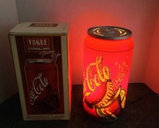 Vintage Vogue Eternal Coca Cola Coke Can Rotating Light Table Lamp 10" Misprint