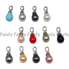 12x16mm Multicolor Teardrop South Sea Shell Pearl Drop Pendant For Jewelry