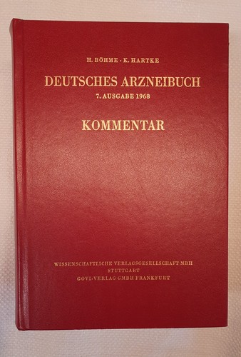 Deutsches Arzneibuch 7. Ausgabe 1968 Kommentar ISBN 3-8047-0548-0 - Bild 6 von 10