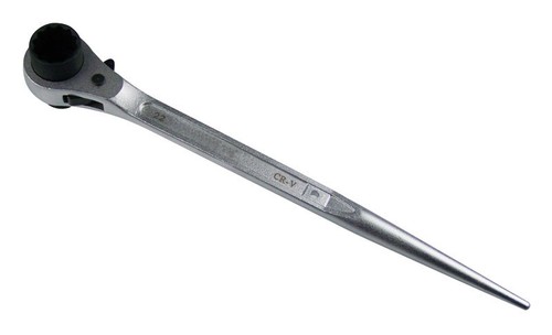 VOREL Gerüstbauratsche SW 19/22 Mm - Profi-Werkzeug Für Gerüstbau Mit Rechts-/Linksschaltung, 33 Cm Lang