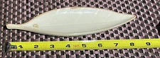 Pier 1 Incense Holder Ceramic Beige Leaf Shape 8 Inches New Housewarming Gift