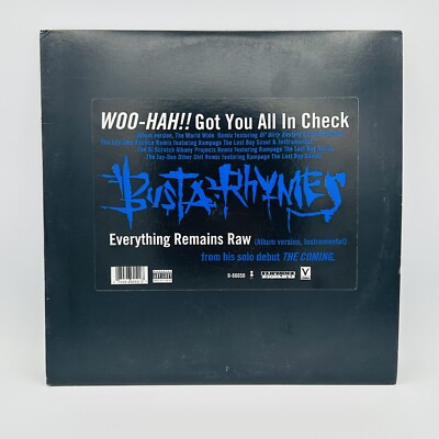Busta Rhymes Vinyl Record Woo-Hah!! Got You All In Check (12'')  1996 Rap Hip Hop