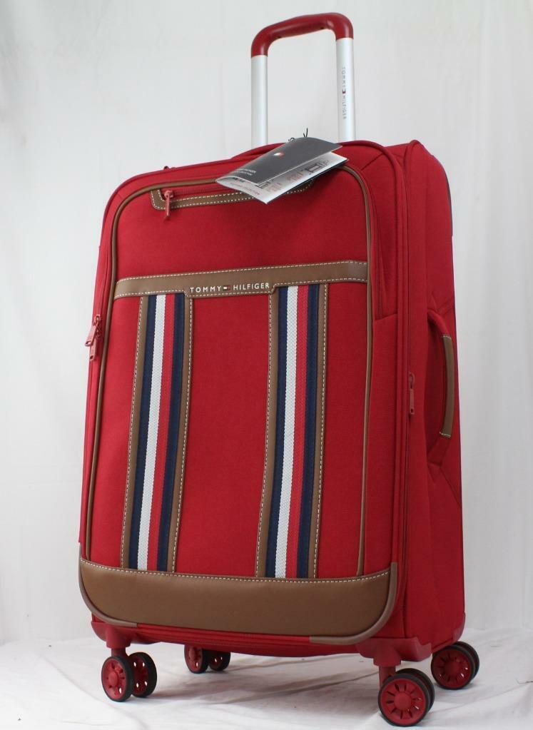 tommy hilfiger red suitcase