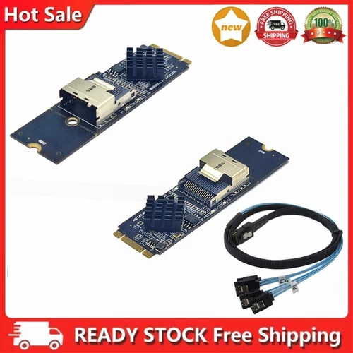 M.2 NVME To Mini SAS SFF-8087 Expansion Card Convenient Hard Disk Adapter Card