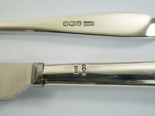 WALKER & HALL Besteck - PRIDE - Sterling Silber Fischmesser / Messer - 8" - Bild 2 von 2